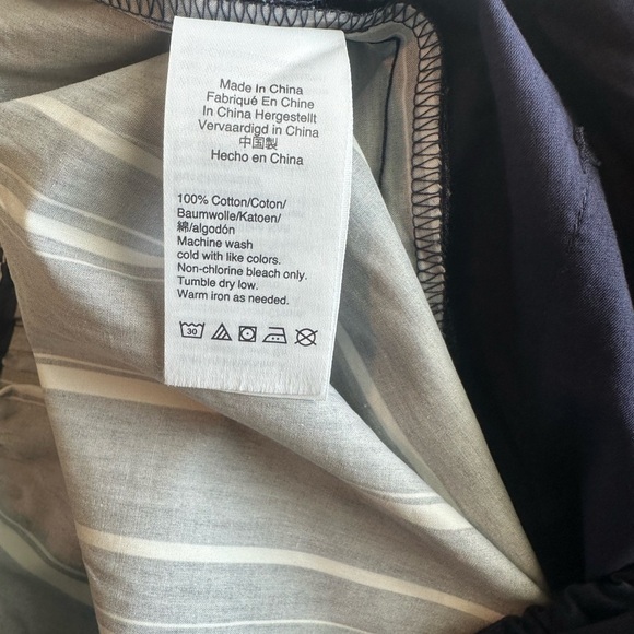 J. Crew Blue and White Wide Leg Pants Size 12 - Picture 6 of 11